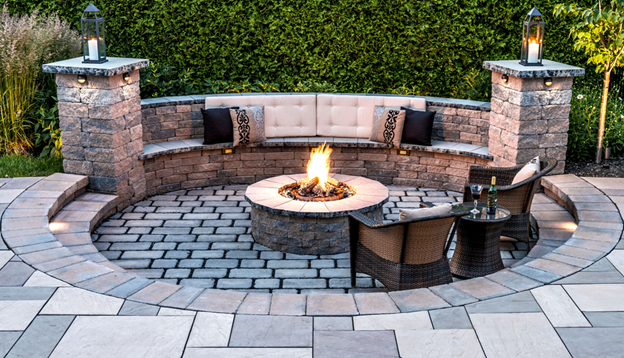 The best way of protecting the surface from the heat of your fire pits